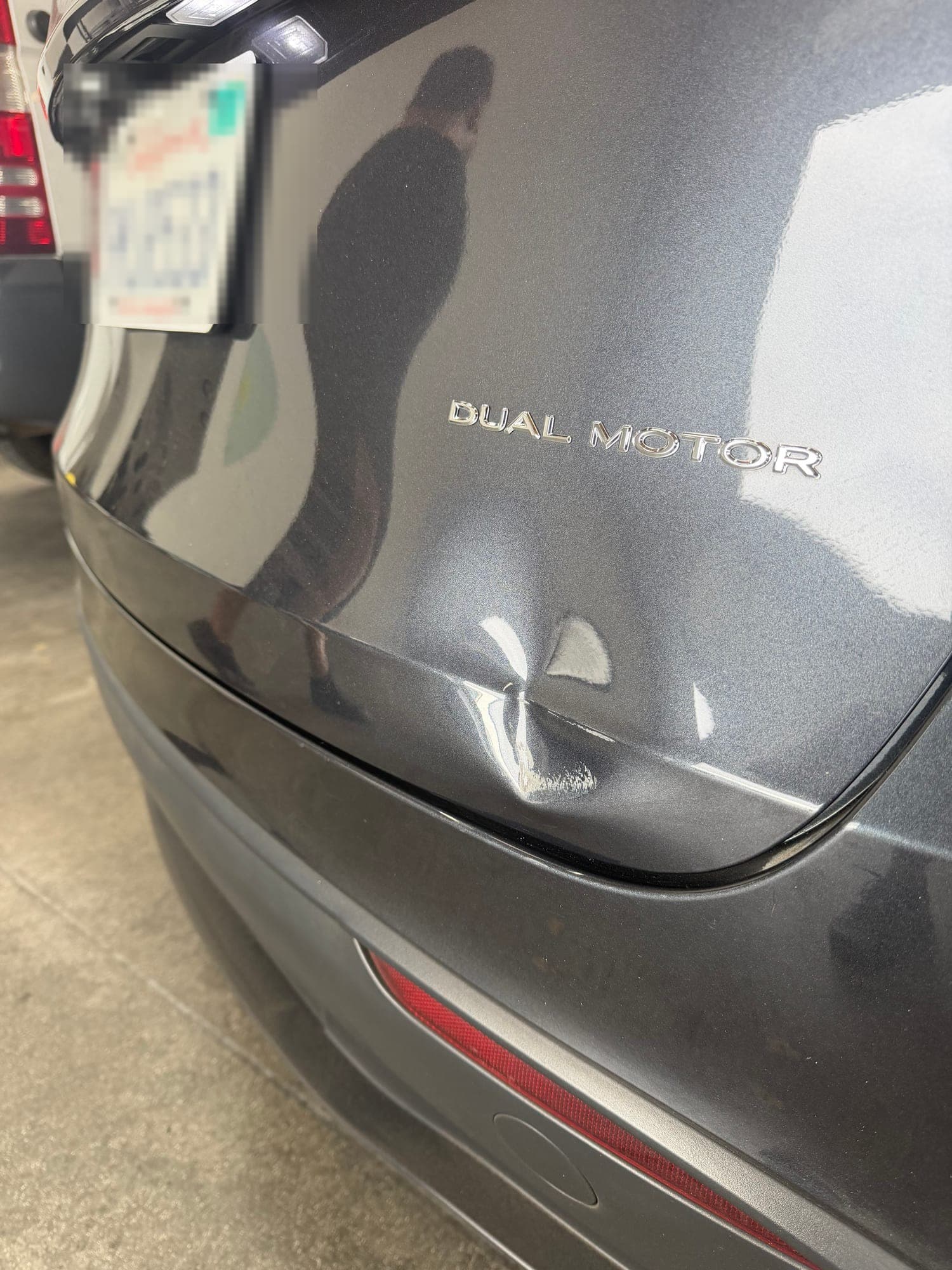 Before: Trunk Dent